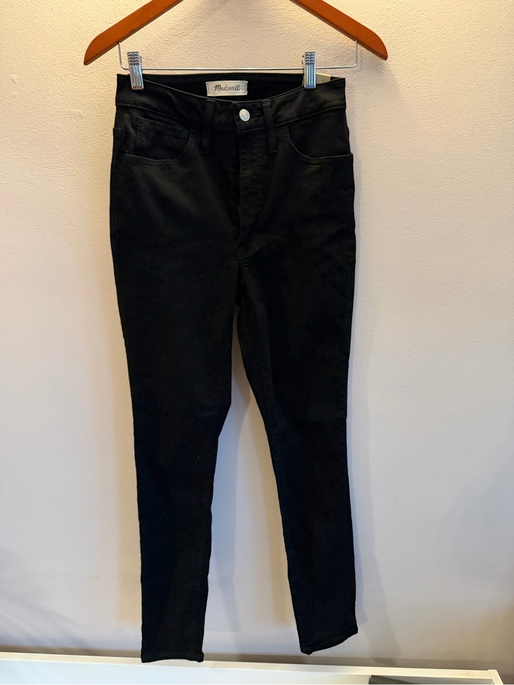 Mid-Rise Black‎ Skinny Jeans - Madewell size 27 nwt